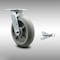 Service Caster 8 Inch SS Thermoplastic Rubber Swivel Caster with Roller Bearing and Swivel Lock SCC-SS30S820-TPRRD-BSL - alternate 1